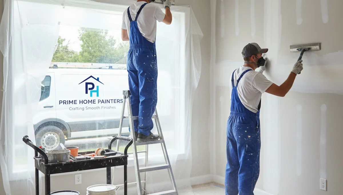Professional drywall repair and wall painting in San Mateo, CA home interior by expert painters