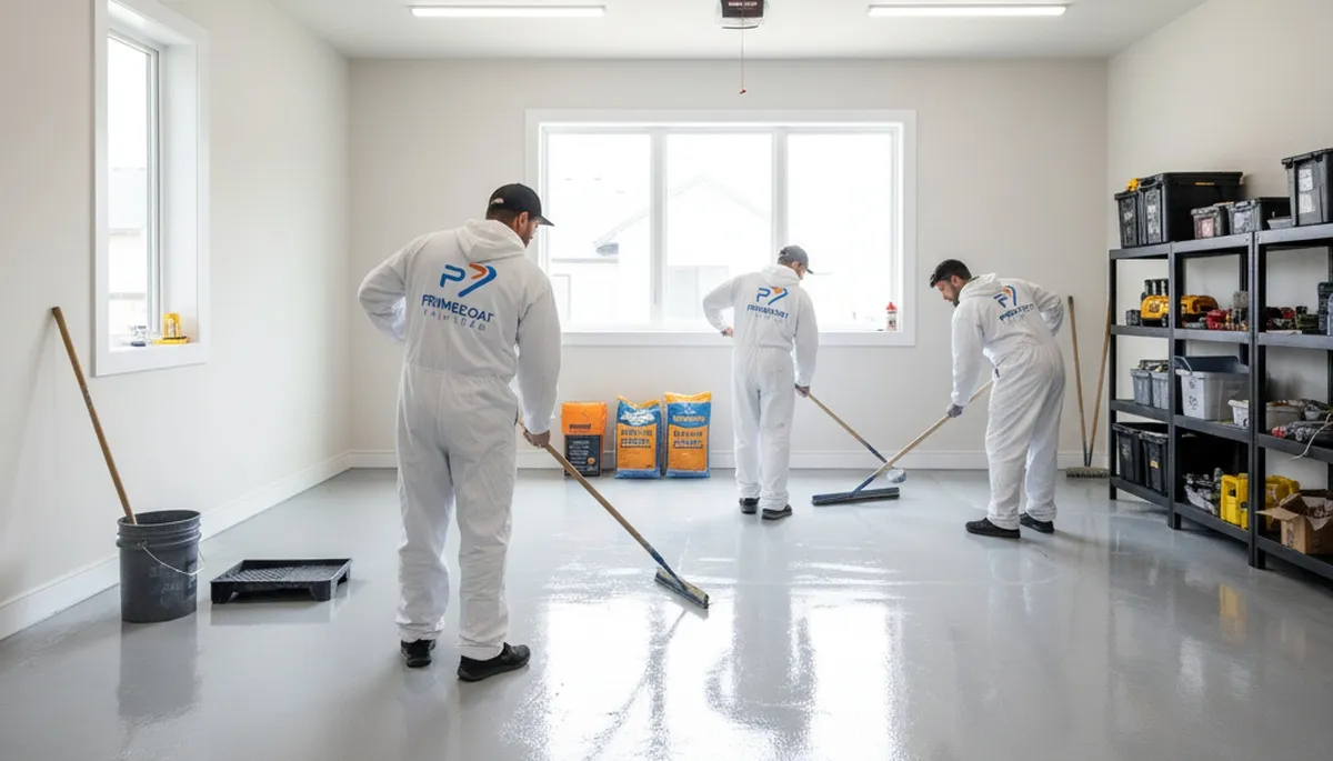 Professional garage floor epoxy coating in San Mateo CA for durable, moisture-resistant finish