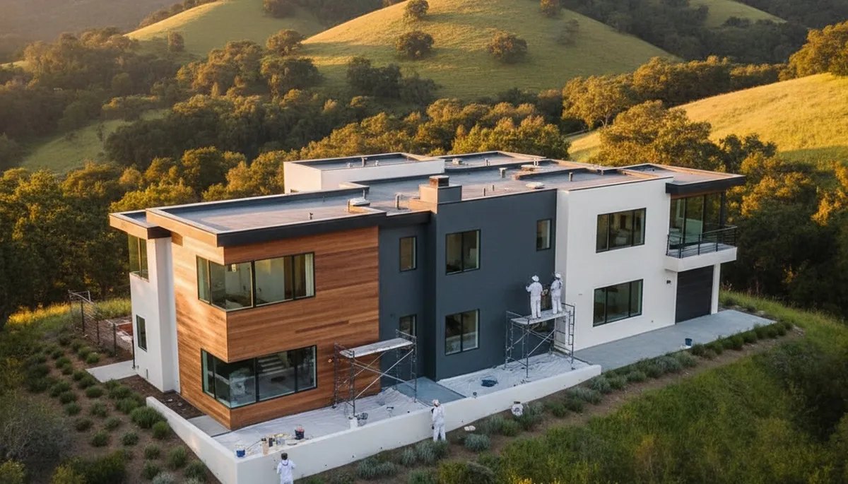 House painting team in San Mateo, CA providing residential exterior and interior painting services
